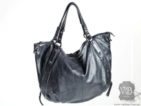 Женская кожаная сумка BOR10238-black