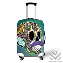 Чехол для чемодана "My Trip" size M  H4368 череп