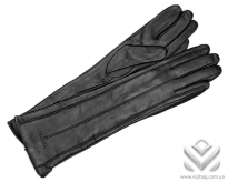 Женские длинные кожаные перчатки HERMES 673