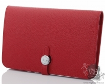 Женский клатч Hermes 0-536 red