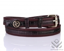 Ремень женский Rossati 011-235 Cherry croco